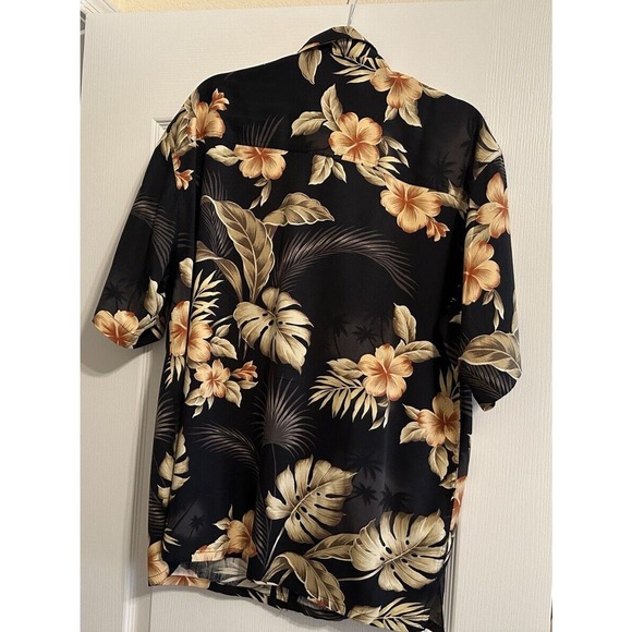 Island Republic Mens Short Sleeve Hawaiian 100% Silk Button-Up Shirt Large - Picture 2 of 4